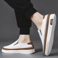 thumbnail image 3 of CORASUN Men's Slip On Loafer Shoes, Thick Platform Sole Casual Sneakers, Lightweight Non Slip Daily Walking Shoes, 3 of 4