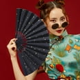 thumbnail image 2 of CSChome Handheld Fan Elegant Folding Chinese Style Hand Painting Lightweight DIY Photography Prop, 2 of 7