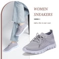 thumbnail image 6 of Non Slip Resistant Work Shoes Womens Casual Trainer Mesh Running Walking Extra Wide Sneakers, 6 of 11