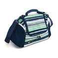 thumbnail image 3 of BUILT All Day Insulated Polyester Lunch Bag in Blue Green Stripes, 3 of 11