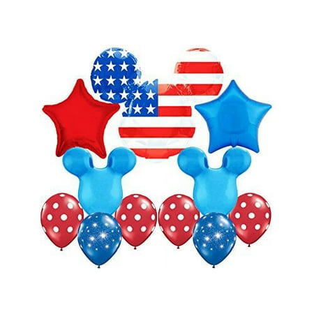 Disney America Patriot Mickey Mouse Balloon Bouquet