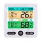 thumbnail image 1 of Reloj digital para interiores con monitor de temperatura y humedad, pantalla grande, alertas personalizables y diseño moderno en color blanco. Incluye cable USB, sin baterías., 1 of 6