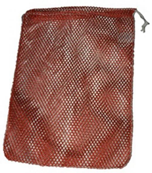 Trident Galvanized Wire Handle Red Medium Mesh Bags 