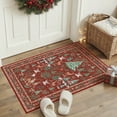 thumbnail image 4 of BERTHMEER Christmas Rug 2'x3' for Entryway, Small Kitchen Bathroom Rugs for Living Room Washable Soft Non-Slip Xmas Santa Claus Christmas Tree Door Mat for Winter Hoilday Decor, 4 of 5