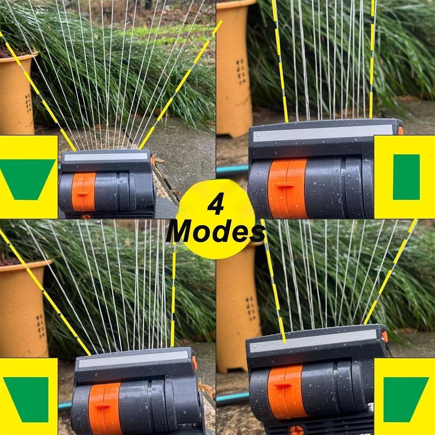 16-Hole Automatic Oscillating Sprinkler | Garden Water Sprayer for Lawn, Yard & Plant Irrigation (Adjustable Coverage)(Type-C)