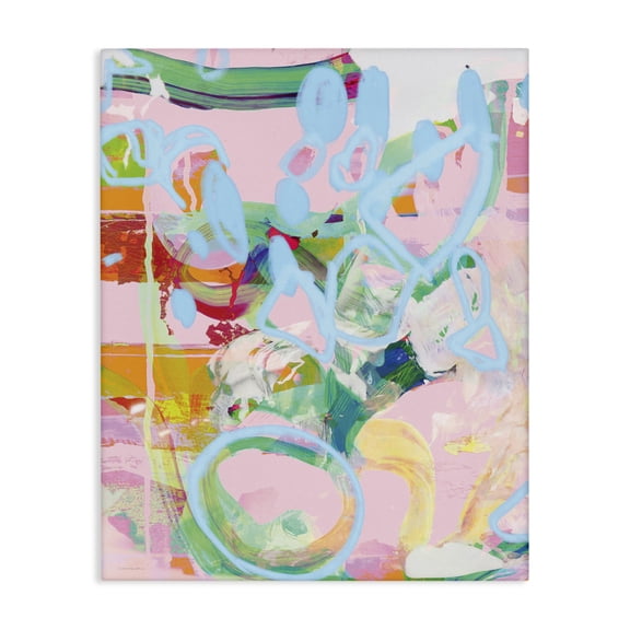 Stupell Industries Contemporary Pastel Abstract Expression Canvas Art, 16 x 20, by Kamdon Kreations