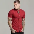 thumbnail image 3 of Camisa Cuello Mao Manga Corta Hombre Vestir Caballero, 3 of 7