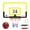Yellow, variant on toys under $10! Over the Door Indoor Mini-Basketball Hoop for Kids with Ball and Pump - Breakaway Pro Style Steel Rim – Shatter Resistant Backboard