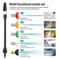 thumbnail image 3 of AEVXKHI Pressure Washer Spray Wand Kit, 16.73 Inch Power Washer Wand Replacement Accessories, with 5 Spray Nozzles Tips and 1 Tip Holder for Cleaning Driveways Cars House, 3 of 11