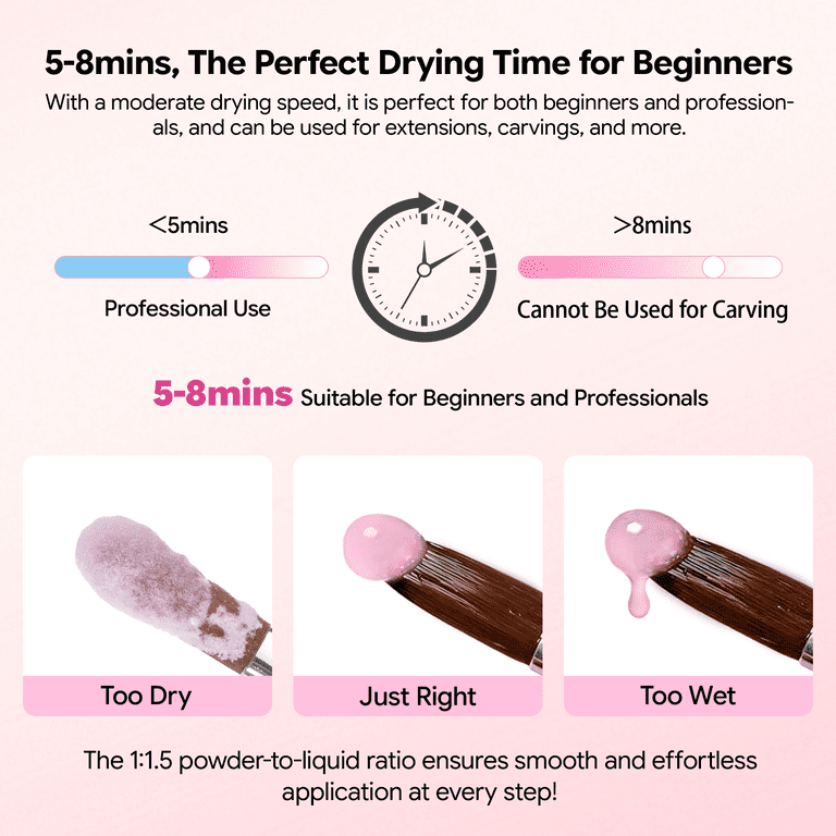Morovan Acrylic Nail Kit with Powders, Liquid & Tools photo 6