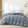 thumbnail image 2 of Peace Nest All Season & Lightweight Ultra Soft 360 TC White Goose Down Duvet Comforter Twin - All-Season Dark Gray, 2 of 5