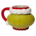 thumbnail image 2 of Department 56 Dr Seuss Santa Grinch Sculpted Stoneware Multicolor Christmas Mug 4.6in H, 2 of 3
