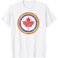 thumbnail image 1 of Camiseta Canadian AIR Force Roundel Gay Pride Canada Maple Leaf, 1 of 2