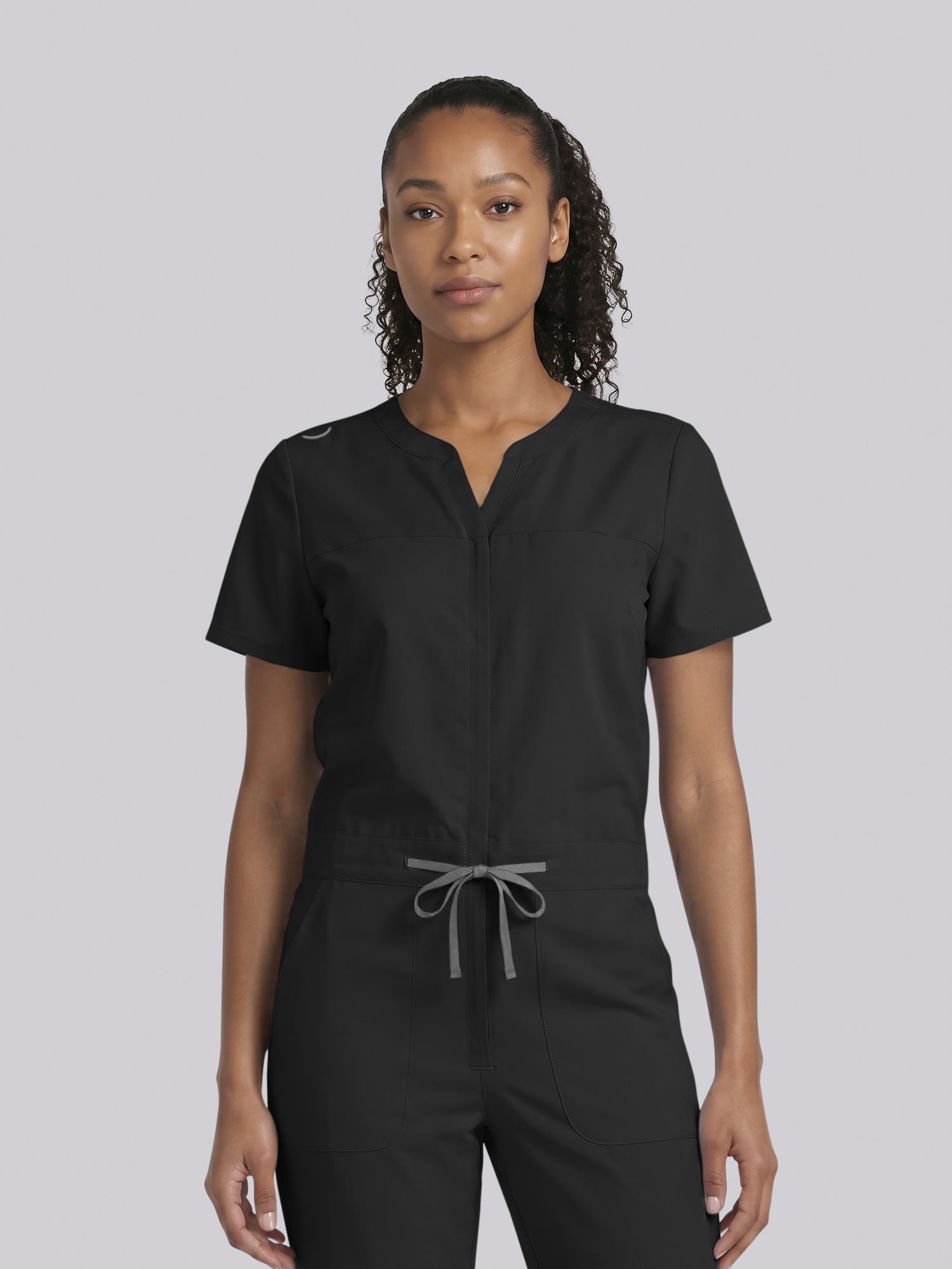 Scrubstar Ultimate Women’s Antimicrobial Drawstring Straight Leg Scrub Jumpsuit, Sizes XS–2XL