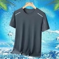 thumbnail image 6 of Luvrsol Plus Size Men's Solid Lightweight Cooling T-Shirt Quick-Dry Tee, M-5XL, 6 of 8