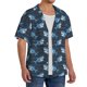 thumbnail image 2 of Fotbe Funny Sharks Camisa Estampada de Manga Corta para Hombre, Casual de Verano, Estilo Playero, Sin Arrugas-XX-Large, 2 of 5