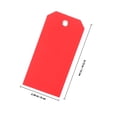 thumbnail image 2 of HAMPPLIES 100Ud Etiquetas Colgantes Rojas PVC Para Organización De Equipaje Y Etiquetas De Envío Reutilizables, 2 of 8
