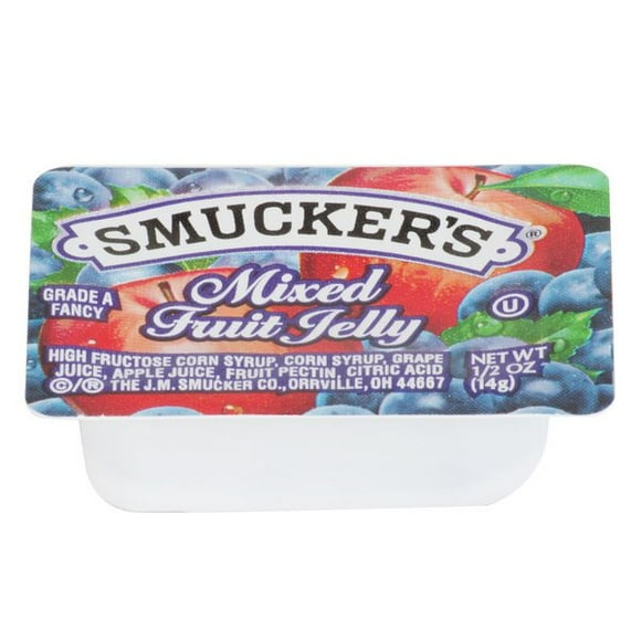 Smucker's Mixed Fruit Jelly .5 oz. Portion Cups - 200/Case