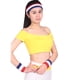 thumbnail image 2 of 1 Uds. Banda para la cabeza + 2 uds. Muñequeras elásticas antideslizantes banda de soporte para muñeca para deporte correr fútbol tenis, 2 of 5