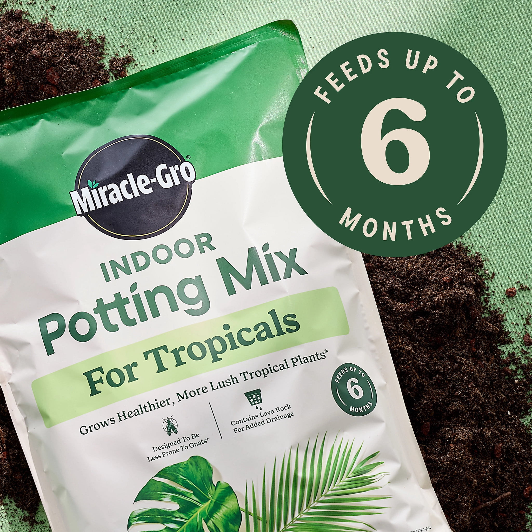 Miracle-Gro Indoor Potting Mix for Tropicals, For Indoor Container Plants, 6 qt.