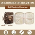 thumbnail image 5 of FOR U DESIGNS Bear Brown Pattern Bible Cover Quilted Protective Church Organizer Holder Bag Large Capacity Church Bag Bible Protective Christian Bible Accessories, 5 of 7