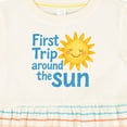 thumbnail image 4 of Inktastic First Trip Around the Sun Sunny Birthday Girls Baby Dress, 4 of 5