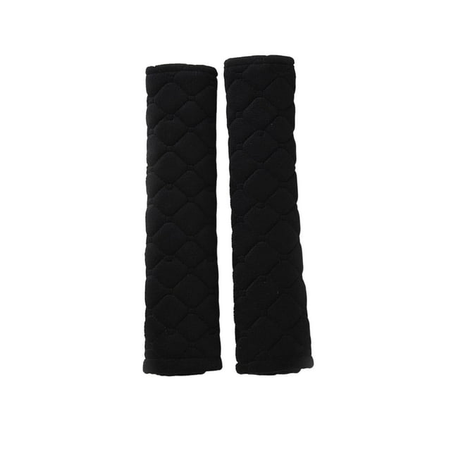2 Almohadillas Para Cinturón De Seguridad De Coche, Accesorios, Protector De Cuello Y Hombros, Color Negro Sunnimix Cubierta de la almohadilla del cinturón de seguridad del automóvil