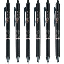 Pilot FriXion Clicker pen 1.0mm, Erasable Gel Pens, Bold Point, 6 pack (Black)