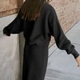 thumbnail image 4 of Women's 2 Piece Sweater Skirt Set - Neck Long Sleeve Knit Maxi Sweatsuit Outfits, 4 of 4