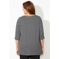 thumbnail image 5 of Catherines Women's Plus Size Suprema Boatneck Tunic Top, 5 of 6