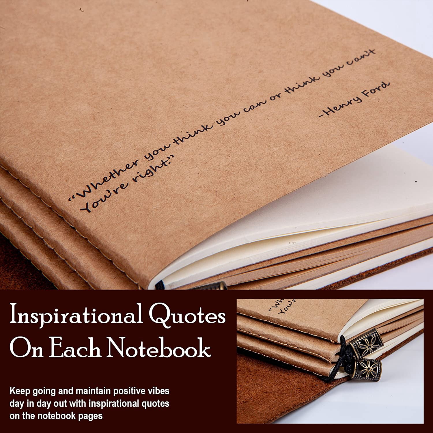 Premium Leatherbound Writing Journal Set: Real Authentic Antique Style & Handmade W Lined Paper & Blank Pages for Writing, Travel Diary for Artistic Men & Women. This Versatile