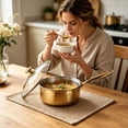 thumbnail image 3 of MKHSQHDG Clearance Sale Pure Saucepan with Lid No Coating Non Stick Multipurpose Pan for Cooking Even Heat Distribution & Heating Compatible with Induction Ceramic Deal of The Day, 3 of 3