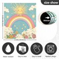 thumbnail image 5 of Yayeee Magnetic Dishwasher Cover for The Front Decoration Home Kitchen Machine Sticker Protector, Retro Beige Rainbow, 5 of 6