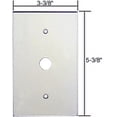 thumbnail image 2 of CRL PMP113 Clear Small Telephone 5/8" Hole Acrylic Mirror Plate, 2 of 3