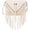 Cream White, variant on Women's PU Leather Hobo Fringe Crossbody Tassel Purse Vintage Small Handbag