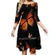 thumbnail image 1 of Vestido acampanado con nudo en forma de corazón y diseño de moda de Monarchs Aflutter, vestido holgado de talla grande Monarch Nature, 1 of 6