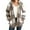 Khaki, variant on Womens Fleece Hoodie Jacket Sherpa Lined Full Zip Up Trench Coats Winter Warm Soft Teddy Fleece Hooded Sweatshirt Fluffy Cardigans Jumpers Sweater Overcoat Green S