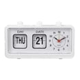 thumbnail image 1 of 1 Pc Time Clock Home Use Simple Rectangle Clock Manual Control Date Week Clock, 1 of 3