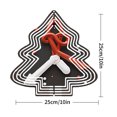 thumbnail image 7 of Metal Hanging Christmas Tree Wind Spinner - Festive Garden Decoration with Candy White Candy Design Perfect for Holiday Cheer, 7 of 7