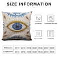 thumbnail image 5 of QZHH  Rectangular Throw Pillow Cover,Evil Eye Pattern Cushion Case,Pillowcase for Abstract Beautiful Ornament Traditional Trendy Blue Sofa Couch Bedroom Living Room Home Decoration,12x20 Inch, 5 of 5