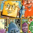 thumbnail image 3 of Shapes Whimsical Wall Art, Door Hanger by Laura Seeley | Love Family Kids Decor - 8513013-LS, 3 of 10