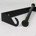 thumbnail image 3 of Paper Towel Holder Wall Mount Toilet Roll Paper Towel Hanger Rack Black, 3 of 9