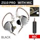 thumbnail image 1 of KZ ZS10 PRO 4BA + 1DD HIFI Auriculares de metal Auriculares híbridos en la oreja Auriculares deportivos con cancelación de ruido KZ ZSN PRO ZST AS16 AS12 AS10 C16 Tan Jianjun unisex, 1 of 2