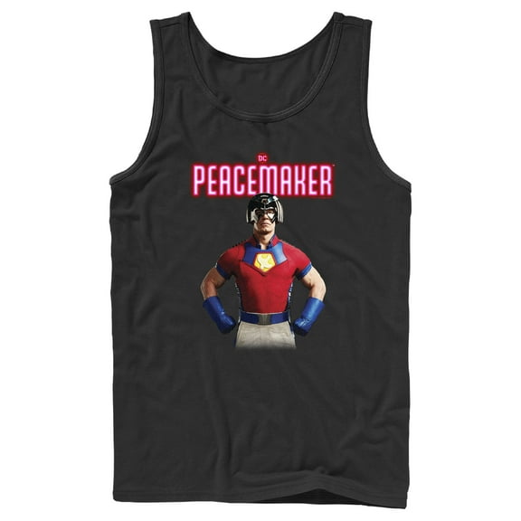 Men's Peacemaker Hero Portrait Tank Top Black Large