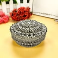 thumbnail image 4 of Caja de dulces de aromaterapia hueca chapada en plata | Caja de almacenamiento decorativa para recuerdos de boda | Elegante diseño de plástico | Organizador de recuerdos multiusos | Paquete de 12 |, 4 of 6