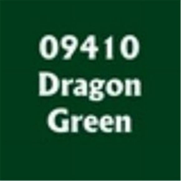 Reaper Miniatures REM09410 0.5 oz Master Series Paint Bones Dropper Bottle, Dragon Green