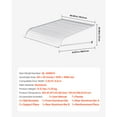 thumbnail image 6 of KFFKFF Aluminum Awning 40 x 42 in, Sturdy Window and Door Canopy, Lightweight and Durable Aluminum Exterior Cover for Protection Against Rain, Snow, and Sunlight at Entrances, Windows, Patios, 6 of 9