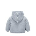 thumbnail image 4 of Popvcly 1-7T Toddler Kid Boys Girls Winter Thickened Warm Lamb Coats Dinosaur Hooded Faux Fur Fleece Jacket Zip-up Outwear, 4 of 12