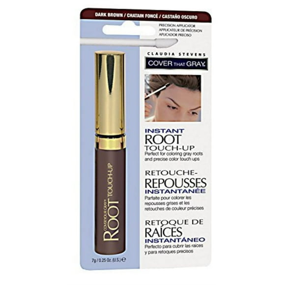 Claudia Stevens Cover That Grey Root Touch Up Color de cabello - Marrón oscuro