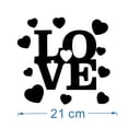 thumbnail image 2 of Bienvenido Love - Adhesivo de espejo acrílico tridimensional, impermeable, autoadhesivo, bricolaje, 2 of 5
